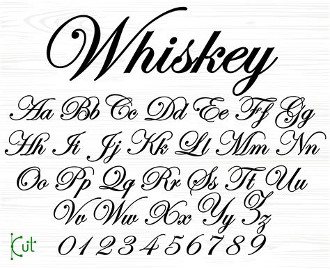 cursive whiskey font cursive font cursive letters svg bourbon font