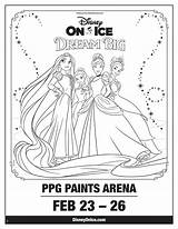 Ice Disney Big Ppg Dream Coloring Paints Sheet Arena Disneyonice Print sketch template