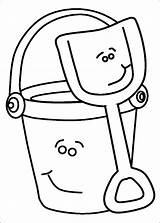Shovel Bucket Smile Coloring Pages sketch template