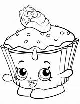 Coloring Cupcake Pages Shopkin Shopkins Chic Season Printable Kids Color Print Colouring Birthday Cupcakes Queen Chocolate Toys Petkins Drawing Cartoon sketch template