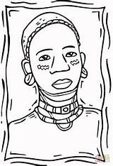 Coloring African Pages Africa Afro People Para Woman Culture Printable Desenho Desenhos Da Color Oil Kids Women Imagem American Negra sketch template