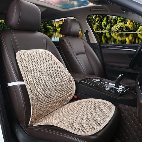 breathable car seat cushion massage lumbar seat pad black mesh net pad
