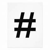 Hashtag Symbol Hash Tag Flyer Custom sketch template