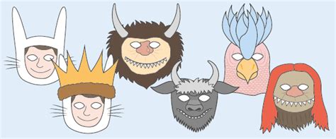 ‘where the wild things are masks wild things party