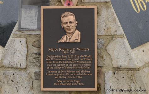 Richard D Winters Leadership Monument Normandy War Guide