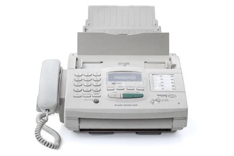 fax machine stock image image  vintage answering