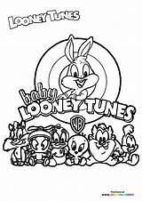 Coloring Looney Tunes Characters sketch template