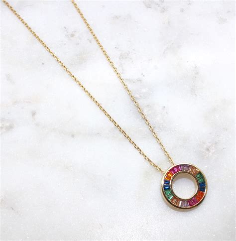 colorful circle necklace     shopping