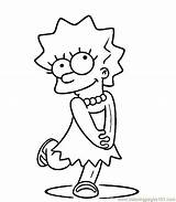 Lisa Simpson Coloring Simpsons Pages Print Drawing Colouring Printable Ausmalbilder Kids Shy Marge Simson Maggie Bart Clipart Coloringhome Drawings Popular sketch template