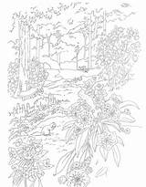 Coloring Garden Pages Dover Publications Flower Paint Adult Gardens Color Adults Welcome Choose Board sketch template