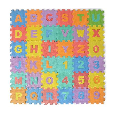 alphabet  number foam mat  piece interlocking eva soft foam mat