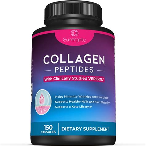 premium collagen peptides capsules includes mg  verisol