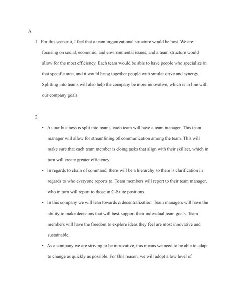 task  task  organizational structure    scenario