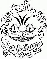 Cat Cheshire Tattoo Draw Dragoart Coloring Designs sketch template