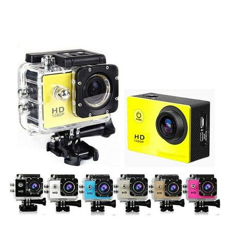 mini action camera full hd p  waterproof sports dv camcorder    lcd screen