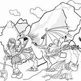Dragon Train Coloring Pages Astrid Print Printable Viking Kids Puff Magic Beast Encounter Brave Terrible Flying Monster sketch template