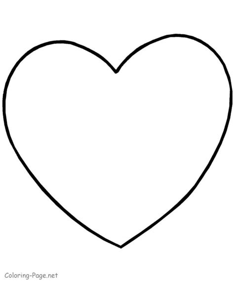 valentine coloring page simple heart heart coloring pages