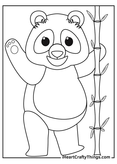 giant panda coloring page