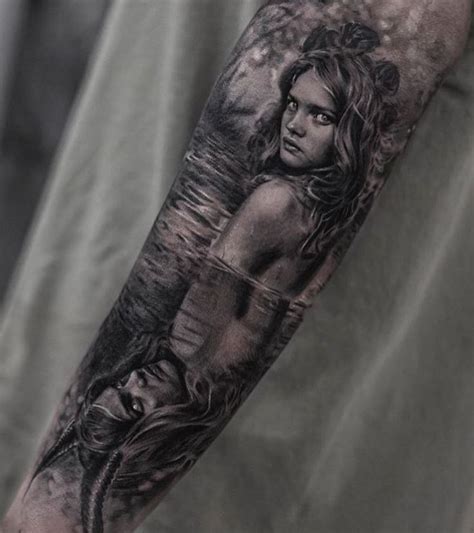 evil reflection tattoo with images black and grey tattoos black