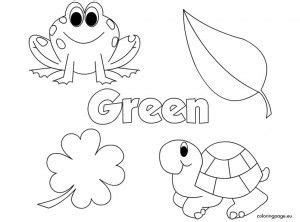 color green color worksheets  preschool preschool worksheets