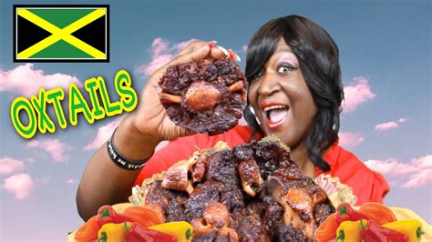 Huge Oxtails Boil Jamaican Food Mukbang Eat With Me Mukbang 먹방