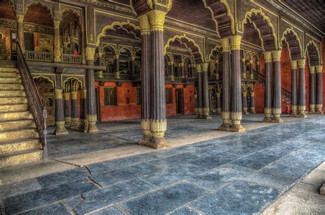 tipu sultans summer palace color wide angle image   flickr