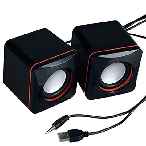 autmor portable computer speakers usb powered desktop mini speaker bass