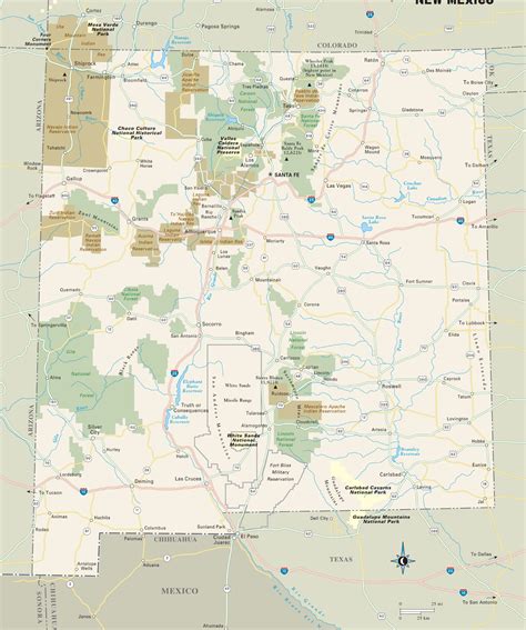 mexico state parks map