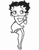Betty Boop Coloring Pages Printable Gangster Clipart Domo Cartoon Easy Drawing  Color Para Cliparts Book Colorear Gorgeous Sheets Print sketch template