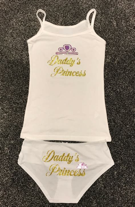 Daddys Princess Knickers Vest Twin Set Bdsm Bondage Etsy