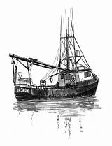 Fishing Boat Coloring Pages Trawler Sail Three Kidsplaycolor sketch template