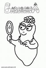 Barbapapa Coloring Mirror Pages Popular Xcolorings sketch template