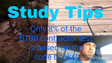 contractor license test study tips youtube