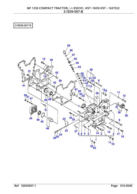 massey ferguson mf  compact tractor  hst  hst parts catalogue manual