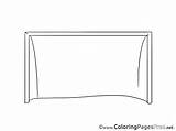 Goal Coloring Soccer Pages Sheet Title sketch template