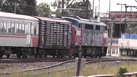 australian trains v line a class locomotive a60 a62 a66 a70 passenger train victoria youtube