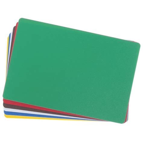 tablecraft color coded plastic flexible cutting board set