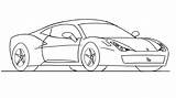 Ferrari Drawing Draw Car Paintingvalley Drawings Kids sketch template