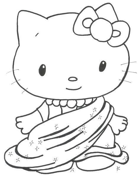wedding world cute kitten coloring pages