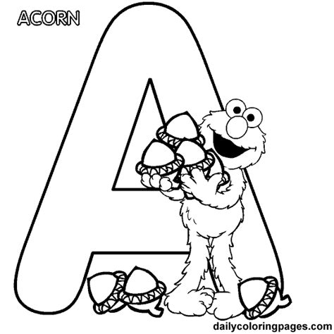 sesame street alphabet coloring pages  getcoloringscom