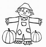 Coloring Scarecrow Pages Printable Fall Kids Color Cute Drawing Scarecrows Print Getcolorings Girl Drawings Draw Printables Pumpkin Toddlers Getdrawings Clipart sketch template