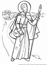 Assisi Saint Coloriage Grignon Monfort Clare sketch template