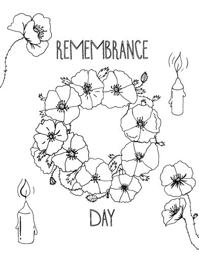 remembrance day coloring page remembrance day coloring pages