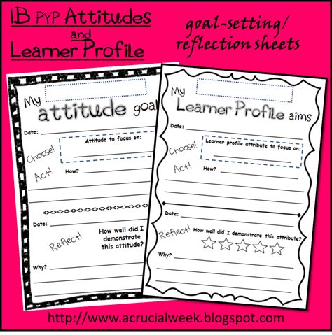 a crucial week learner profile and ib pyp attitudes goal
