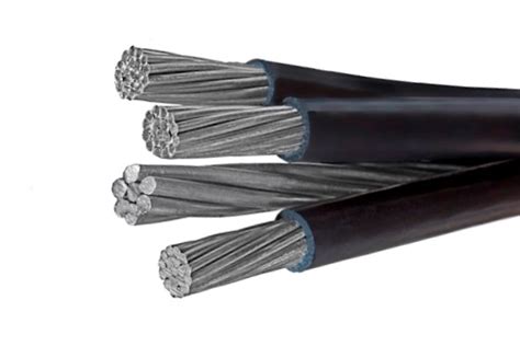 quadruplex service drop aluminum conductor acsr neutral messenger  classic wire cable