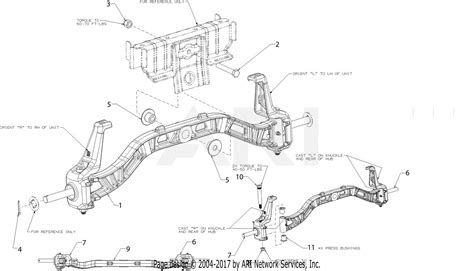 mtd apazs    parts diagram  front axle