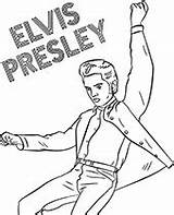 Elvis Coloring Presley Singers Pages Roll Sheet Print Rock Stars Topcoloringpages sketch template
