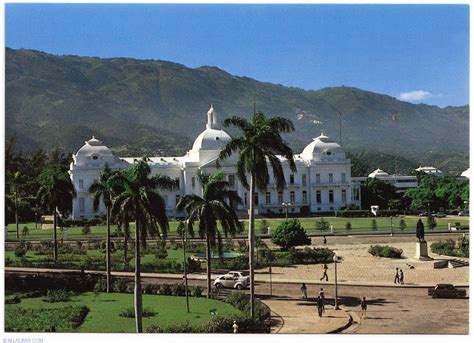 port au prince presidential palace port au prince haiti postcard