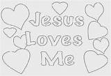 Coloring Pages Chapel Calvary Kids Jesus Loves sketch template