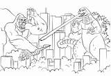 Godzilla Kong Kontra Kolorowanka Kategorii Druku sketch template